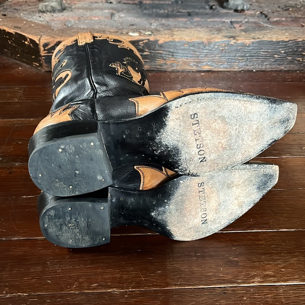 Stetson Faye Cowgirl & Horse Underlay Leather Cowboy boots - Picture 7 of 7
